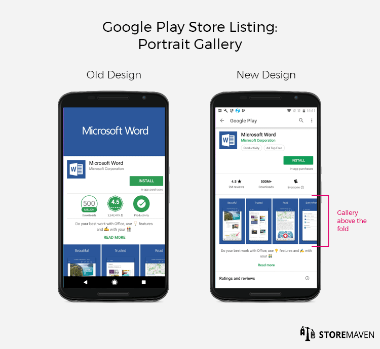 Google Play Listing: Portrait Gallery 