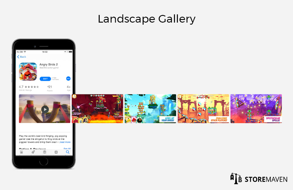 Apple App Store Gallery: Landscape vs Portrait (Which is Best for Your CVR?) 3 Landscape Gallery