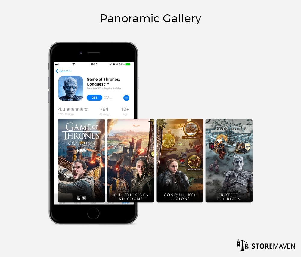 Apple App Store Gallery: Landscape vs Portrait (Which is Best for Your CVR?) 8 Panoramic Gallery