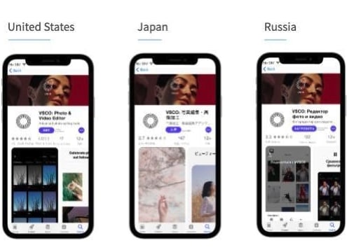 Guide to App Localization: Tips to Boost Conversion 3 App localization example: Translate your app title into different languages.