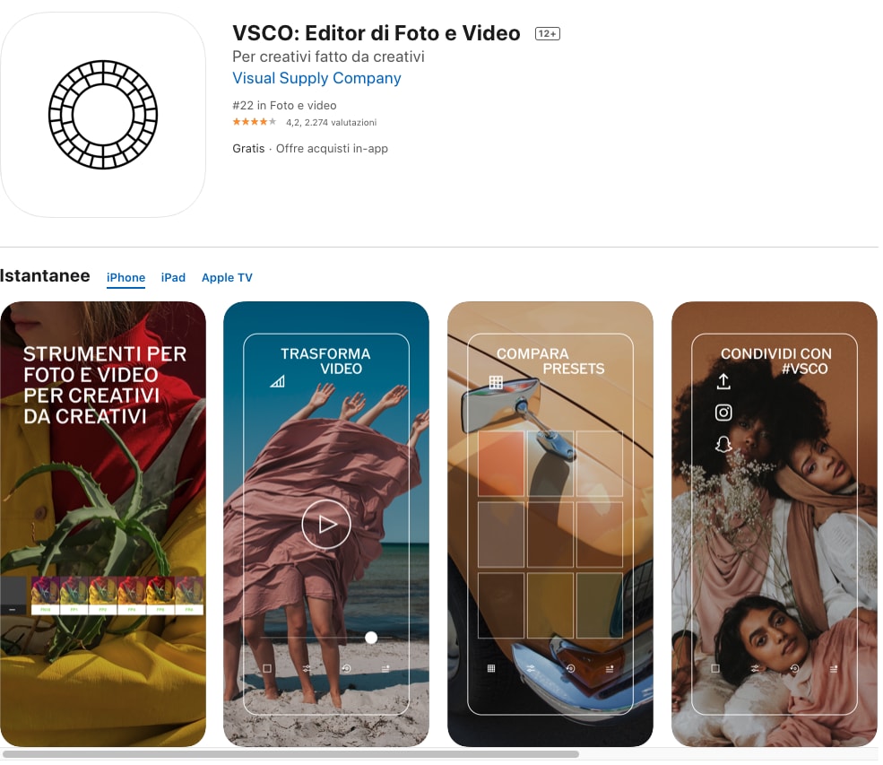 Guide to App Localization: Tips to Boost Conversion 10 App localization example: VSCO
